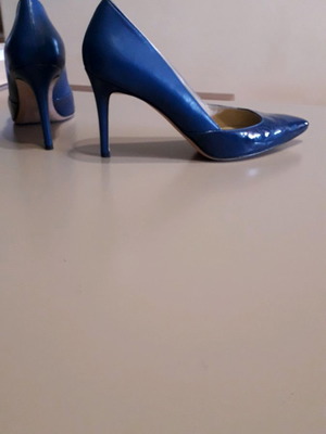 Marella heels used, blue, size 39.5, 9 cm heel