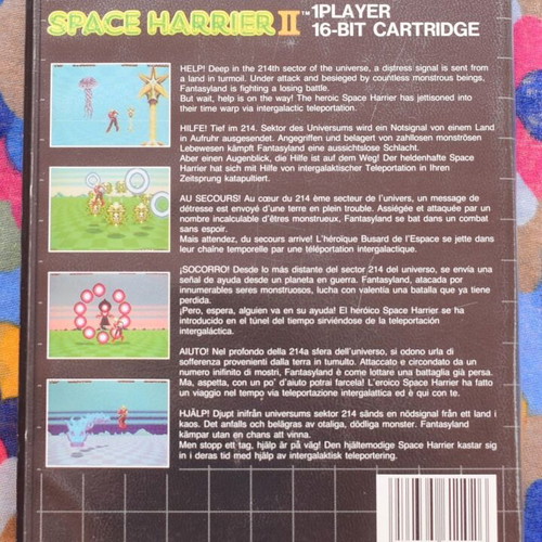 Space Harrier II Sega Mega Drive game like new