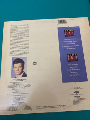 Rick Astley vinyl record used