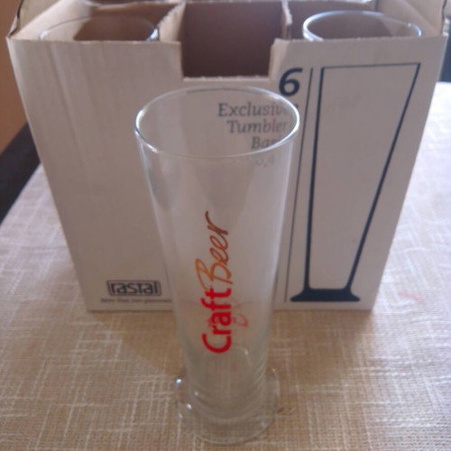 Craft Microbrewery Beer Glasses Set of 6 New in Box