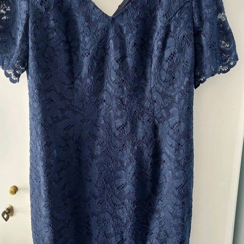 Bill Cost lace dress XXL dark blue like new with gift double lace orange blouse