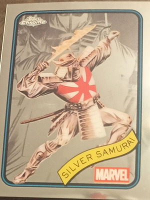 Topps Chrome Marvel 25 No 59 Silver Samurai като нов