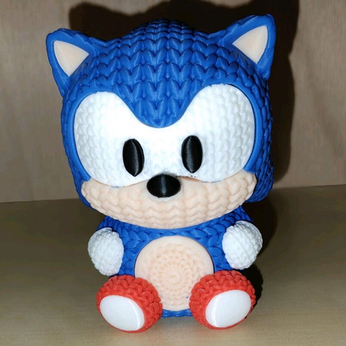 Sonic 3D figure new, printed from solid material