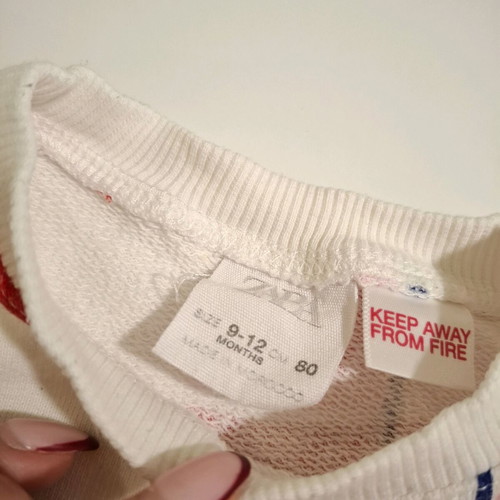 Zara and Sinsay baby girl clothing set used, size 9–12 months