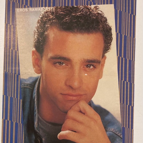 Glenn Medeiros - Eros Ramazzotti Insert Poster from Manina magazine In good condition Price 4 Euros