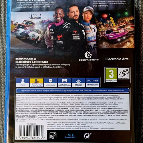 Grid Legends PS4 used, complete and in excellent condition