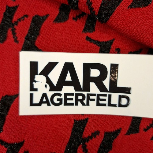 Red knitted Karl Lagerfeld sweater Large new