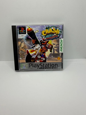 Crash Warped PlayStation (PS1) used with torn manual