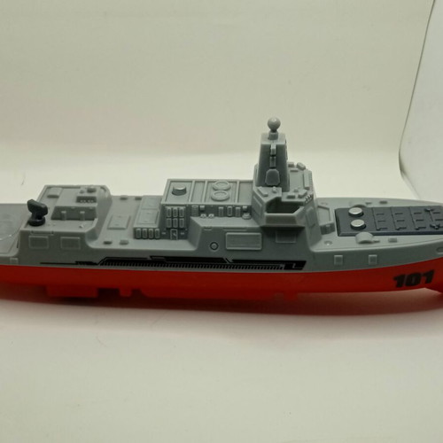 Plastic children's warship destroyer used, 24cm