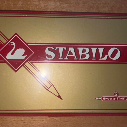 Faber Castell Stabilo tin box pack used, rare