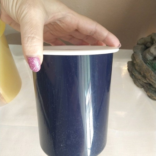 Tupperware canister set 1.25 lt like new, blue and yellow