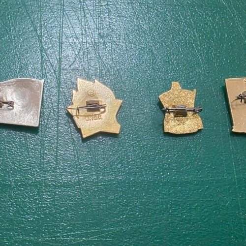 Set of 4 Soviet Youth Collectible Pins