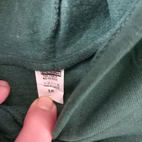 Hoodie green like new, size S