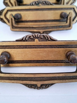 Drawer knobs used, set of 4 brass