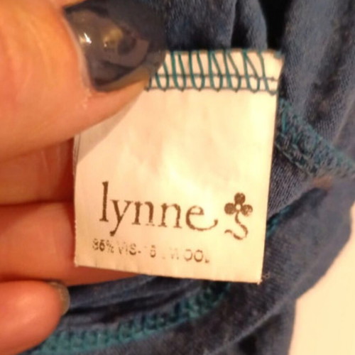 Lynne wool and viscose sweater like new, size S, blue turquoise