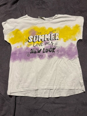 Frenzy short-sleeve T-shirt for girls used, white, age 14