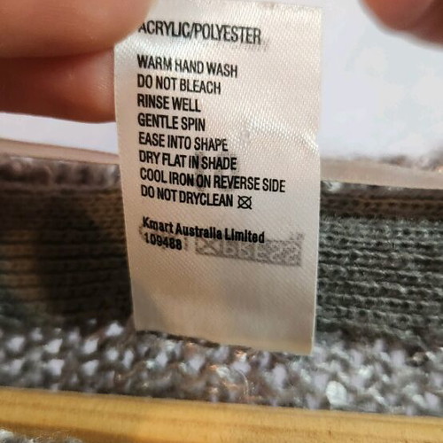 Long-sleeve gray wool blouse with sequins like new, size S
