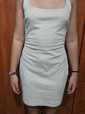 Bershka beige dress medium like new