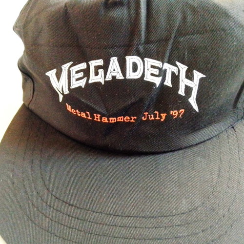 Megadeth Metal Hammer Black Trucker Hat New