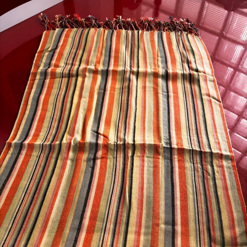 Striped tablecloth, 2.60x0.95 m, colorful