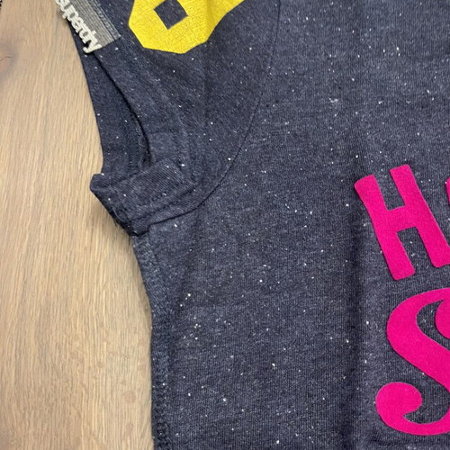 Superdry T-shirt new, blue and pink, size M