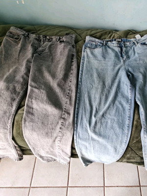 Baggy jeans Urban Classics like new, size XXL, blue, set of 2