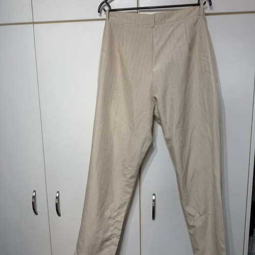 Chinos linen type pants medium size beige like new