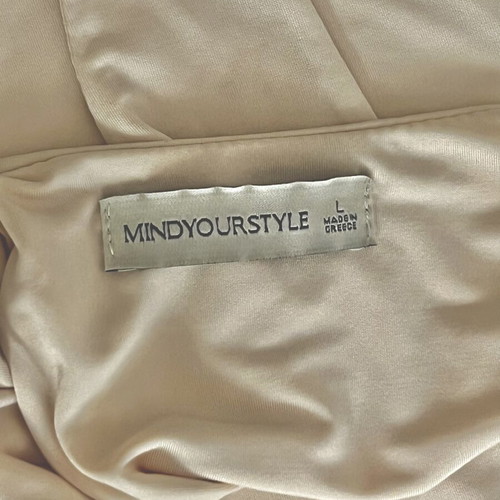 Mind Your Style bodysuit with open back, new, vanilla, size L