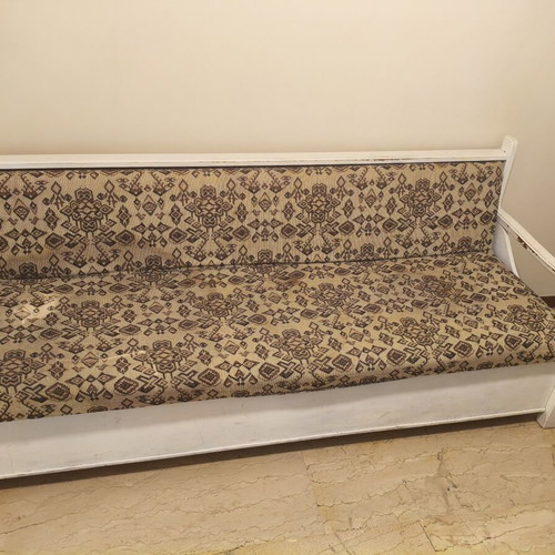 Wooden vintage sofa
