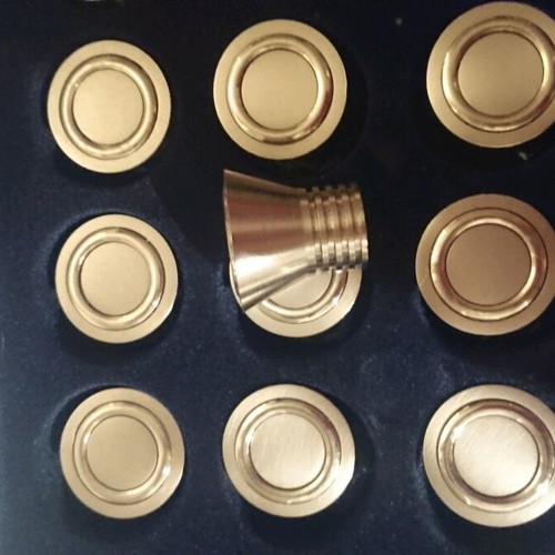 Bronze matte solid door knobs, box pack of 25