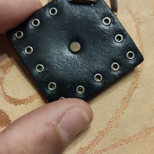 Gianni Versace keychain used with silver Medusa
