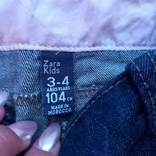 Zara denim skirts like new, blue, 3-4 years, pack of two