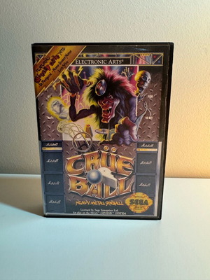 Sega Mega Drive Crueball παιχνίδι σαν καινούργιο, πλήρες