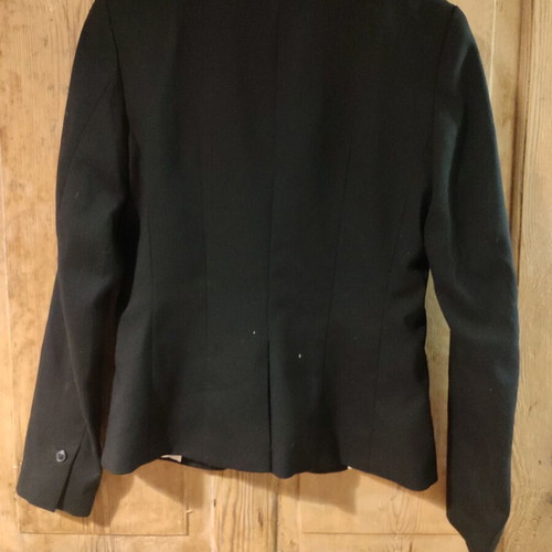 Black H&M jacket medium with fine herringbone like new