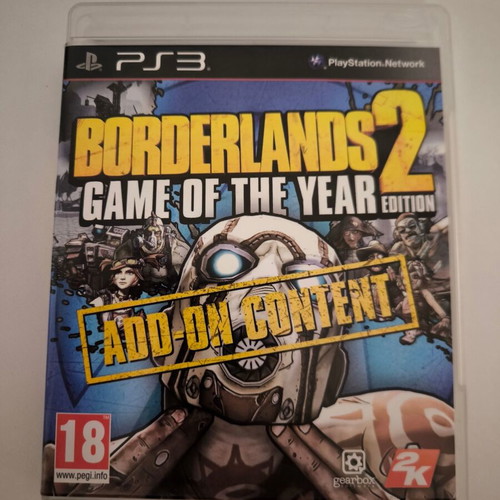 Borderlands 2 GOTY Edition Add-on Content PS3 game like new