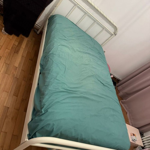 Metal Semi-Double Bed like new, beige