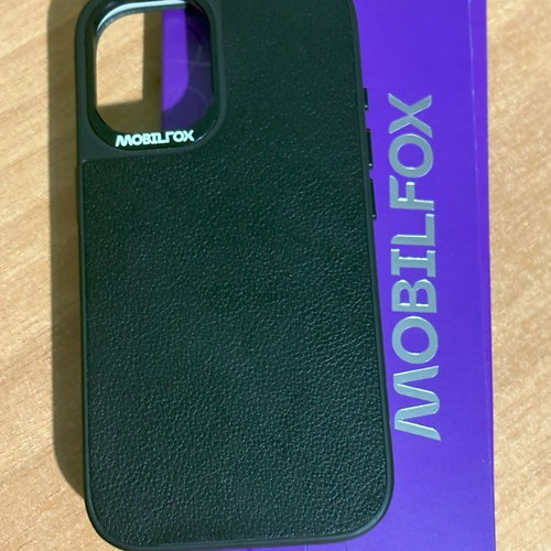 Mobilefox Leather case for iPhone 16 like new, 3.5m drop resistance