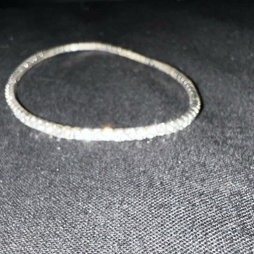 Diamond tennis bracelet new, white silver