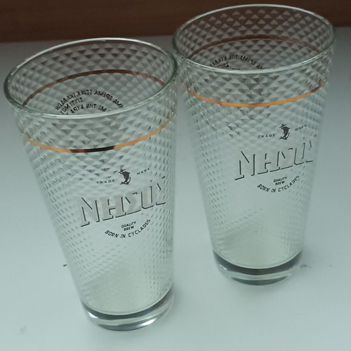 Nisos beer glasses pack of 2, new