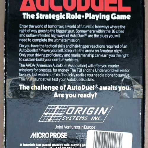 Auto Duel (Origin) (Atari ST) like new, complete in box