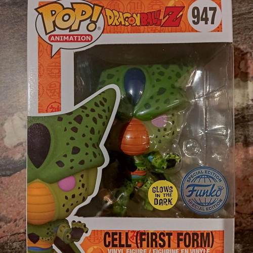 Funko POP! Dragon Ball Z First Form Cell vinyl figure GITD #947 exclusive