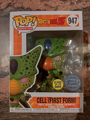 Funko POP! Dragon Ball Z First Form Cell vinyl figure GITD #947 exclusive