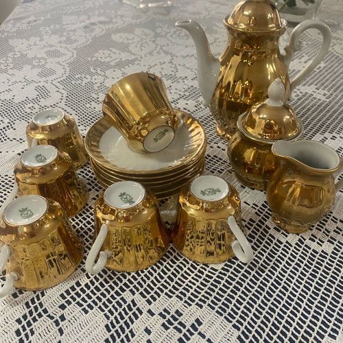 Wunsiedel Bavaria vintage porcelain coffee set like new, 15 pieces