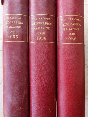 Περιοδικό National Geographic αμερικανική έκδοση, τόμοι 1953 και 1958