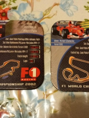 F1 Michael Schumacher σουβέρ μεταχειρισμένα, σετ 2, 2002