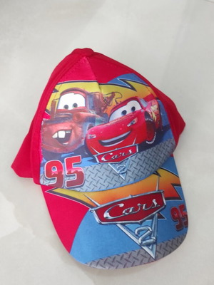 Παιδικό καπέλο Lightning McQueen και Μπάρμπας καινούργιο, κόκκινο, ρυθμιζόμενο