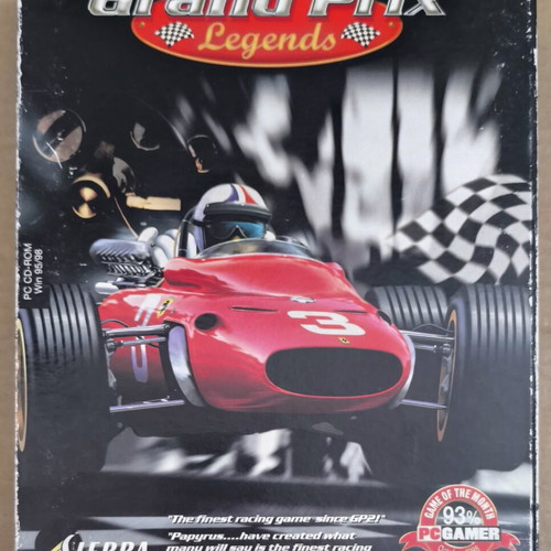 Grand Prix Legends Sierra PC CD-ROM game used, big box