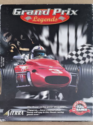 Grand Prix Legends Sierra PC CD-ROM game used, big box