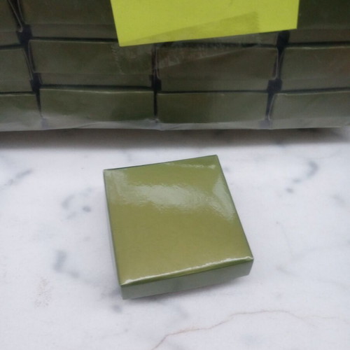 Small green packaging boxes pack of 47, new, 5x5 cm
