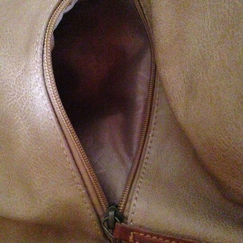 Dudlin Firenze Italy crossbody bag used, beige and brown
